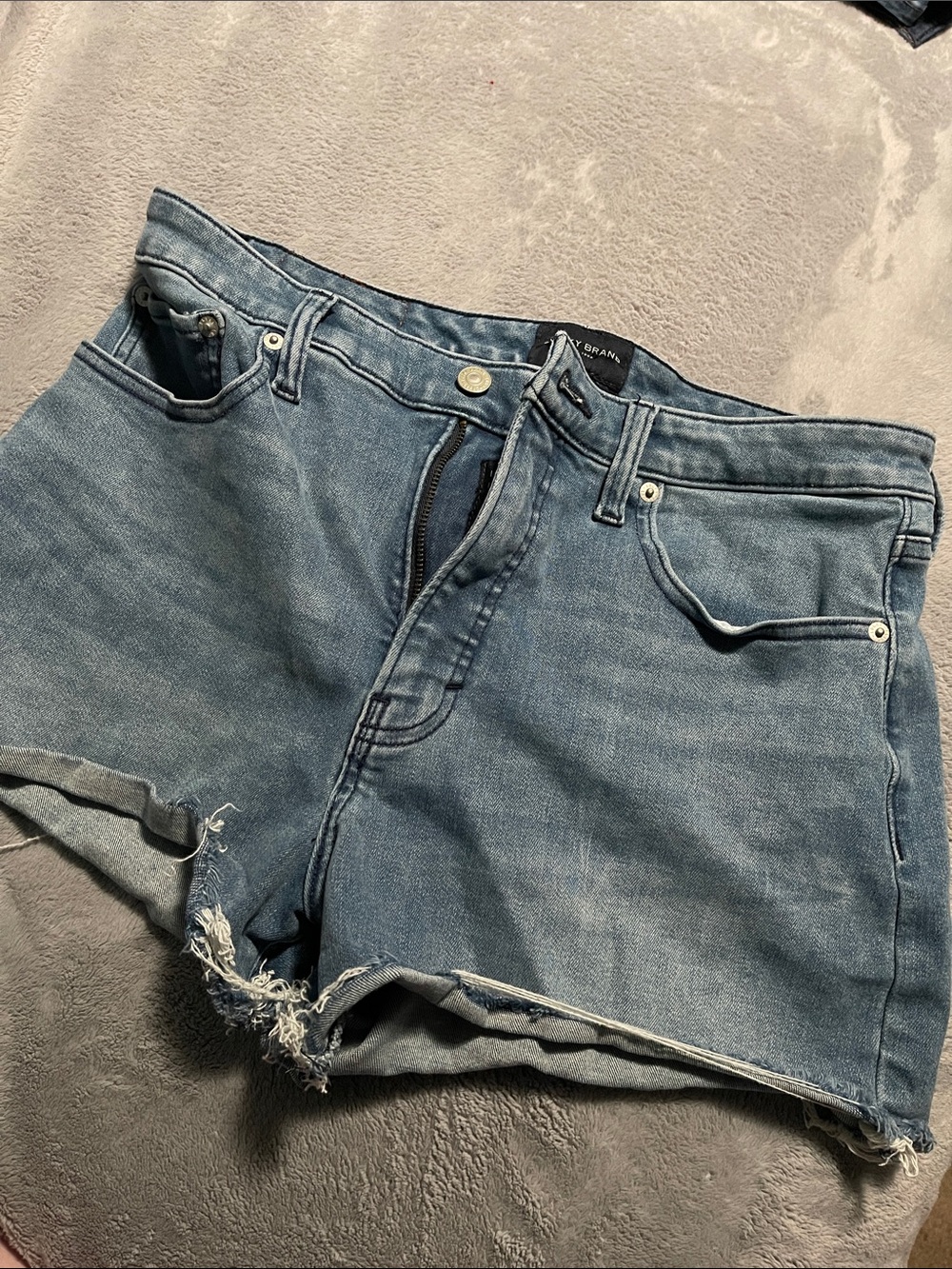 Lucky Brand Light Blue Distressed Denim Shorts